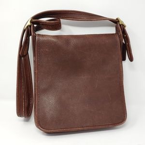 Coach Vintage Saddle Legacy Studio Flap Brown Crossbody Bag
